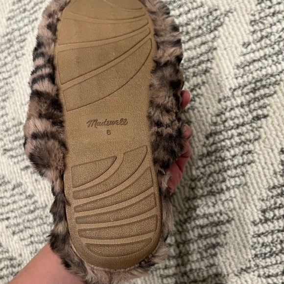 Madewell Cheetah Leopard Animal print Faux Fur slippers - Picture 5 of 5